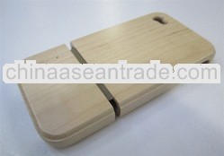 Wooden two piece case for iphone4 4s cell phone case
