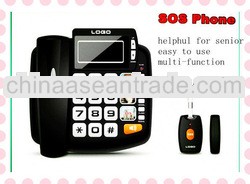 World wide Brazil 2014 unique emergency sos phones, low cost table phones, 6 language selectable pho