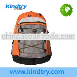 backpack with mesh and elastic in front
