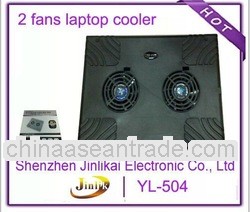 black plastic electric cooling pad with 2 fans