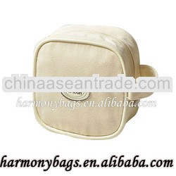 canvas mini ziplock cosmetic bag