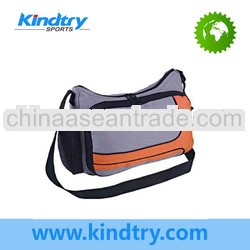 canvas shoulder bag with side pockets