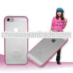 colorful PC+TPU hard case for iPhone 5 with transparent cover