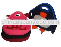 cute kids neoprene lunch bag for school