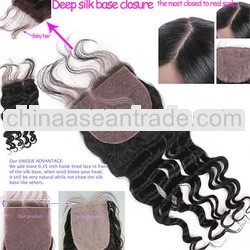 dyeable and bleachable wholesale cheap brazilian virgin silk base closure
