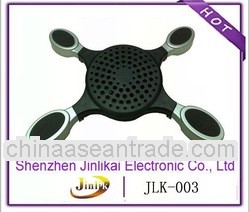 external portable and foldable laptop table with usb fans