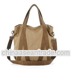 fashion canvas shoulder bags for school