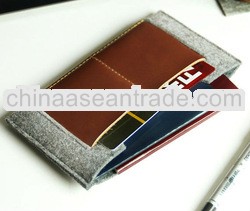 fashion design pu passport holder card holder