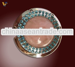 folding crystal hand bag purse hanger hook holder