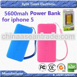 for iphone 4/4s wholesale alibaba power bank 5600mah 1 year guaranty accept paypal