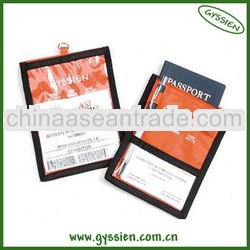gyssien 70D nylon logo custom acrylic badge holder