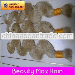 hair wholesale braiding BeautymaxHair 5A Grade 22 inch blonde color european virgin hair body wave