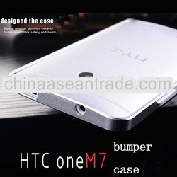 high quality metal bumper case for htc one m7