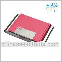 lady leather business name card case namecard holder