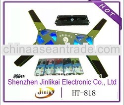 metal cover folding and adjustable usb best laptop cooling pad for notebooks