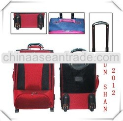 nylon travel trolley luggage set