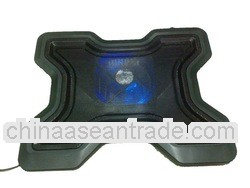 plastic notebook cooling pad with usb hub and wire fence