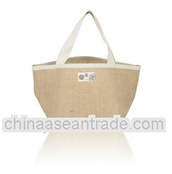 pretty jute bag with handles