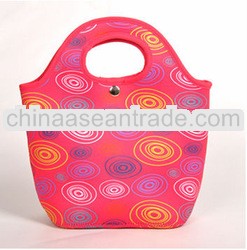 printed neoprene lunch bag