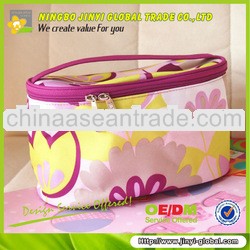 promotional printed canvas travel bag colorful cosmetic case