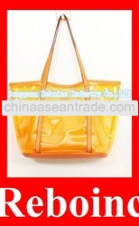 pvc handle bag for summer beach use