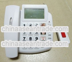 quality office suit super lcd display sos emergency phone remote cord oem