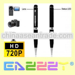 security hidden camera pen,jieyou hd 720P pinhole lens covert very very small hidden camera, pen hid