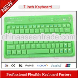 silicone bluetooth keyboard for samsung 7inch tablet pc