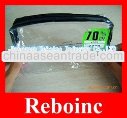 snap button clear pvc bag