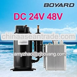 solar cell with Lanhai BLDC 24V 48V compressor for solar air conditioner