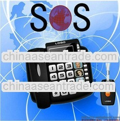 sos emergency call system with phone line auto dialer for the elderly