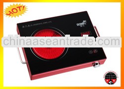 stainless housing Rose red color ceramic induction cooker