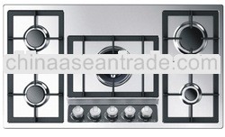 stainless steel panel hot seliing 5 burners gas hob