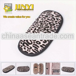 transparent PVC glasses bag with leopard print/beauty case