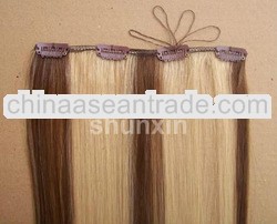 various color and style remy chinese clip in human hair