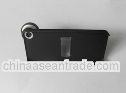 wholesale Camera Rubber stand case for iphone5 with fisheye lens