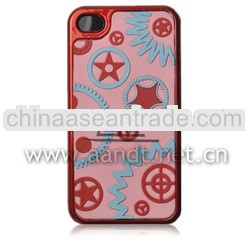 wholesale Christmas water transfer 3d case for iphone4