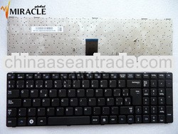 wholesale laptop keyboard for SAMSUNG R580 RV508 R528 black with frame SP version