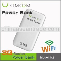 wifi hotspot WCDMA HSUPA with sim card slot with power bank--- N2R