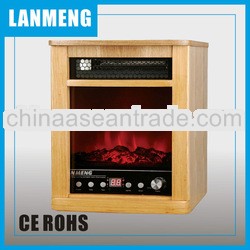 wooden decor flame electric fireplaces