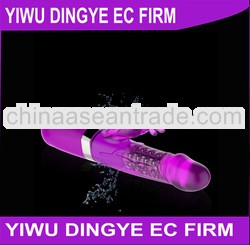 2013 Latest 6 Kinds of Vibration and Rotation Modes Waterproof Adult Sex Toy For Ladies