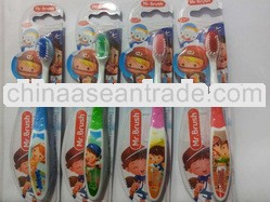 2013 fresh color Soft bristle beautiful kids cartoon mini toothbrush
