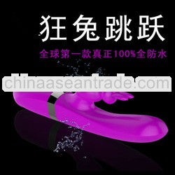 360 Dregee Two-way Ratation 20 Frequency 100% waterproof New Design Rabbit Vibrating Wand Sex Toys F
