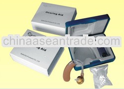 Analog Behind ear hearing aid BTE amplifer CE and FDA approved customized package are welcomed