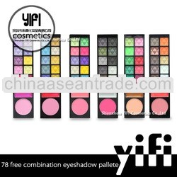 Best 78 color powder makeup palette eyeshadow sticker