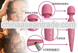 Composite Golden Design Silicone Sex AV Massager Magic Wand Vibrator