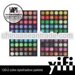 Cosmetics distributor! 120-2 eyeshadow palette professional make up brush set