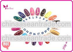 Crackle nail polish in nail polish art by Lilyangel