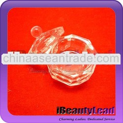 Crystal dappen dish acrylic liquid powder nail art container