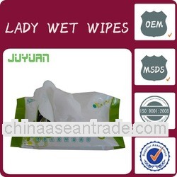 Disposable Lady wet tissue/ feminine wet tissue/lady wipes